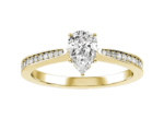 Κίτρινο χρυσό μονόπετρο μπριγιάν - Ketsetzoglou Diamond Rings