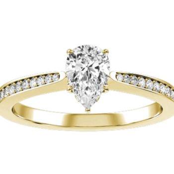 Κίτρινο χρυσό μονόπετρο μπριγιάν - Ketsetzoglou Diamond Rings