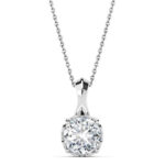 Λευκόχρυσο κολιέ 18Κ με διαμάντι - Eshop Ketsetzoglou.com