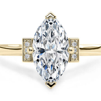 Χρυσό μονόπετρο δαχτυλίδι μπριγιάν-Diamond Rings Ketsetzoglou