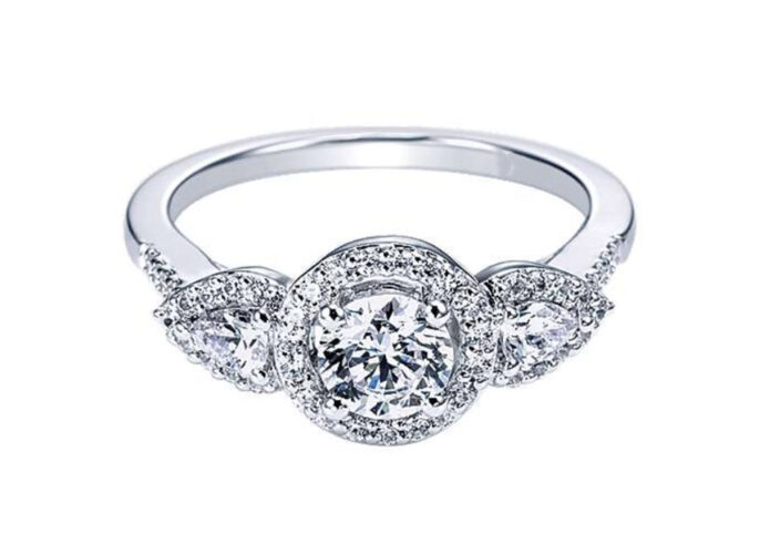 Μονόπετρο δαχτυλίδι με διαμάντια αρραβώνα -monopetro.com.gr