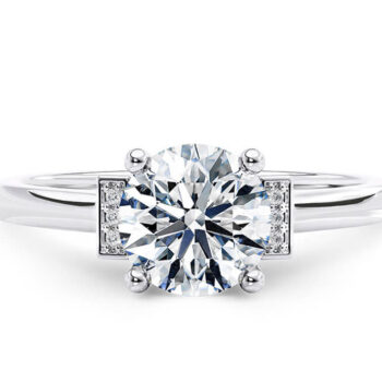 Λευκόχρυσο δαχτυλίδι με διαμάντια υψηλής ποιότητας