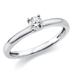 Λευκόχρυσο μονόπετρο μπριγιάν φυσικό