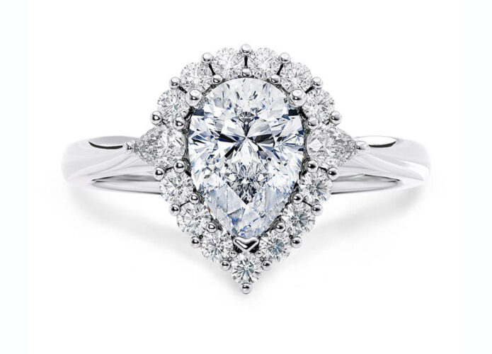 Μονόπετρο δαχτυλίδι με διαμάντι pear cut - Ketsetzoglou Diamonds