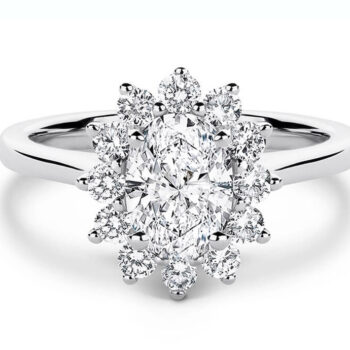 Ροζέτα δαχτυλίδι με oval cut diamond - Ketsetzoglou Diamond Ring