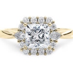 Μονόπετρα δαχτυλίδια με princess cut -Engagement Diamond Ring