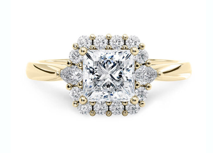 Μονόπετρα δαχτυλίδια με princess cut -Engagement Diamond Ring