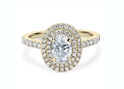 vintage μονόπετρα με οβάλ διαμάντι - Diamond Rings Ketsetzoglou