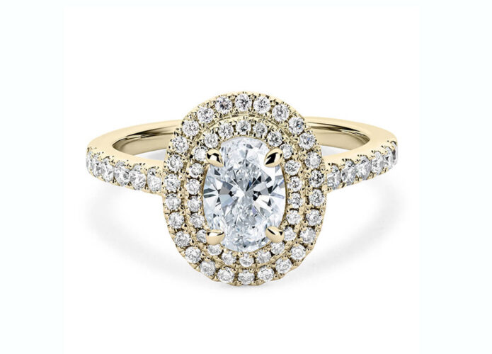 vintage μονόπετρα με οβάλ διαμάντι - Diamond Rings Ketsetzoglou