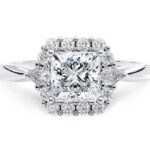 Μονόπετρα δαχτυλίδια με princess cut diamond