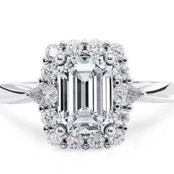 Μονόπετρα δαχτυλίδια με emerald cut diamond - Eshop Ketsetzoglou.com