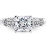 Μονόπετρο δαχτυλίδι princess cut diamond - eshop monopetro.com.gr