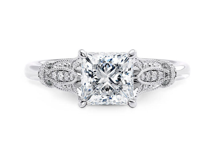 Μονόπετρο δαχτυλίδι princess cut diamond - eshop monopetro.com.gr