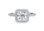 Μονόπετρα με asscher cut diamond - Eshop Ketsetzoglou.com