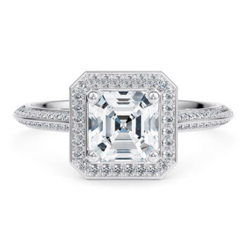 Μονόπετρα με asscher cut diamond - Eshop Ketsetzoglou.com