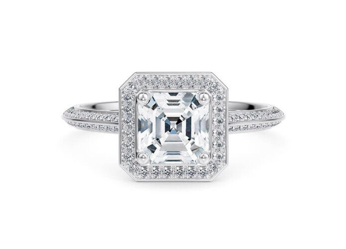 Μονόπετρα με asscher cut diamond - Eshop Ketsetzoglou.com