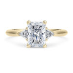 Μονόπετρα δαχτυλίδια μπριγιάν σε κίτρινο χρυσό - Ketsetzoglou.com