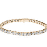 Ριβιέρα βραχιόλι με μπριγιάν κίτρινο χρυσό - Μονόπετρο Ketsetzoglou