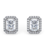 Λευκόχρυσα σκουλαρίκια με διαμάντια - Monopetro Ketsetzoglou