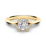 Κομψά μονόπετρα δαχτυλίδια με μπριγιάν - Ketsetzoglou Diamond