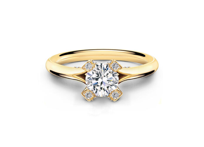 Κομψά μονόπετρα δαχτυλίδια με μπριγιάν - Ketsetzoglou Diamond