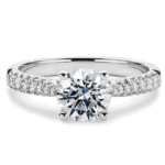 Vintage λευκόχρυσα μονόπετρα δαχτυλίδια μπριγιάν - Ketetzoglou