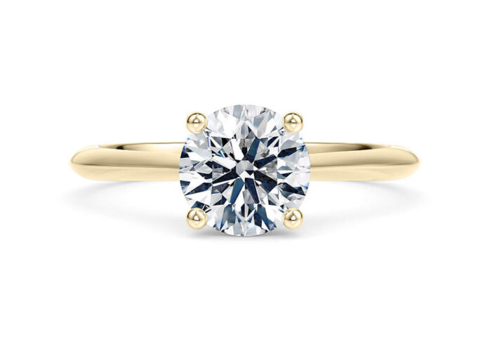 Μονόπετρο δαχτυλίδι χρυσό με μπριγιάν - Classic Rings Diamond