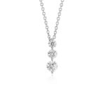 Μονόπετρο γυναικείο κολιέ με διαμάντια - Online monopetro.com.gr