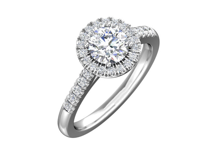 Μονόπετρο δαχτυλίδι με διαμάντια υψηλής ποιότητας -Ketsetzoglou