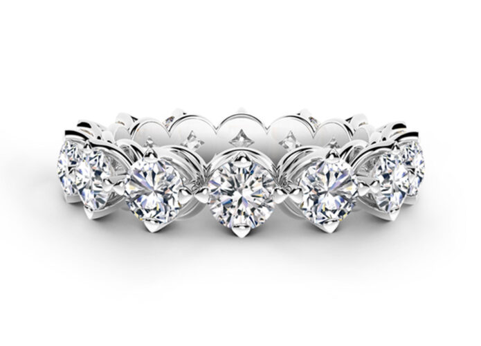 Ολόβερο δαχτυλίδι με διαμάντια Κ18- Eshop ketsetzoglou.com