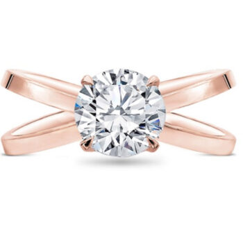 Ροζ χρυσό μονόπετρο δαχτυλίδι με διαμάντι by Ketsetzoglou - Δείτε τώρα
