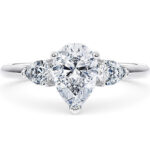 Λευκόχρυσο μονόπετρο δαχτυλίδι με μπριγιάν για πρόταση