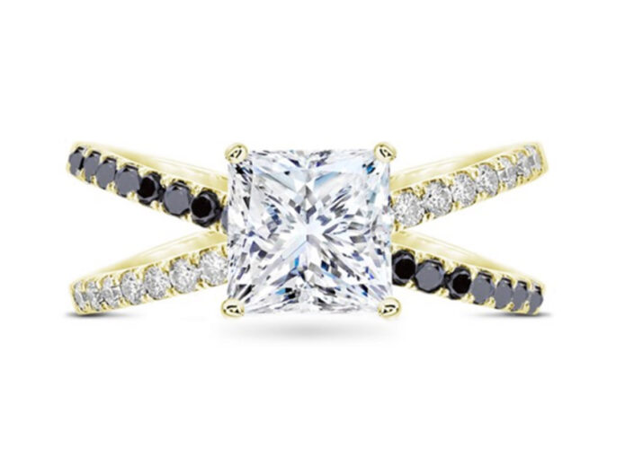 Δαχτυλίδι με διαμάντια υψηλής αισθητικής - monopetro.com.gr