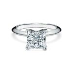 Μονόπετρο δαχτυλίδι με τετράγωνο διαμάντι - Ketsetzoglou.gr