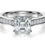 Asscher diamond μονόπετρα δαχτυλίδια - Online ketsetzoglou.com
