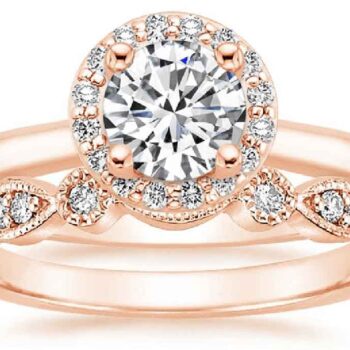 Ροζέτα δαχτυλίδι αρραβώνα με διαμάντια