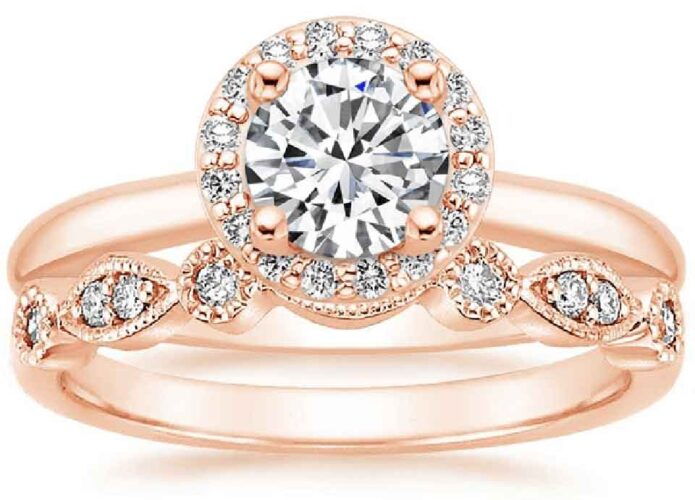 Ροζέτα δαχτυλίδι αρραβώνα με διαμάντια