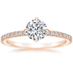 Ροζ χρυσό Κ18 δαχτυλίδι με διαμάντι - Engagement Diamond Ring