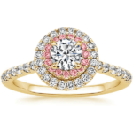 Ροζέτα μονόπετρο δαχτυλίδι με διαμάντι