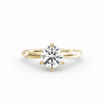 Round Cut Natural Diamond Solitaire