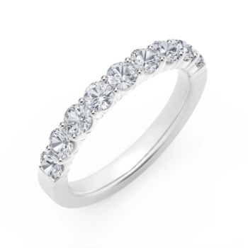 Μισόβερο δαχτυλίδι με διαμάντια για γάμο