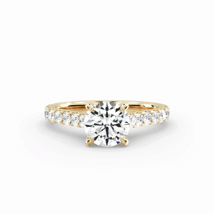 18K Solitaire Ring with Brilliant Cut Diamond  - monopetro.com.gr
