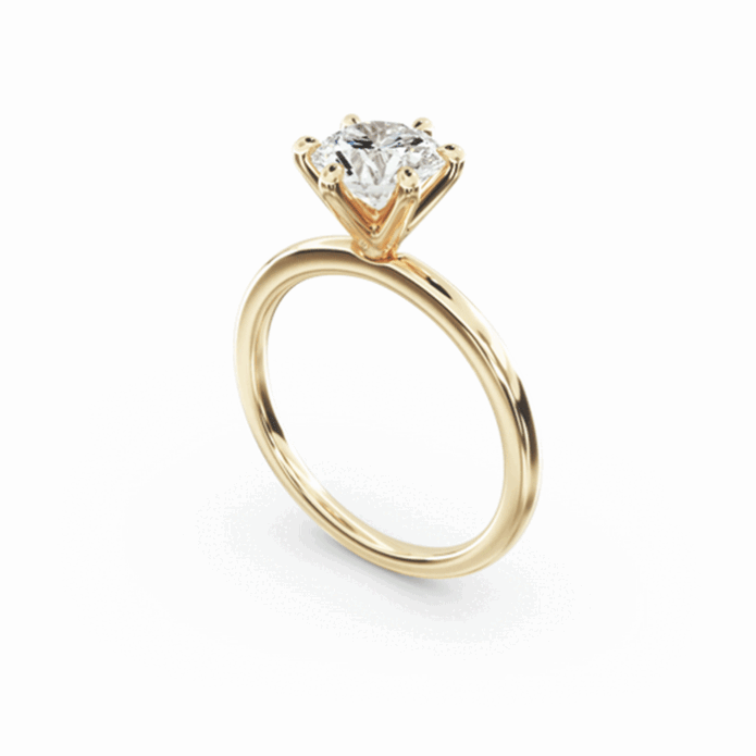 Round Cut Diamond Solitaire Ring