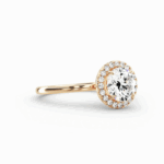 Round Cut Diamond Halo Ring
