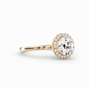 Round Cut Diamond Halo Ring