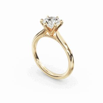 Round Cut Natural Diamond Solitaire