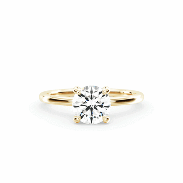 Solitaire Ring With Natural Diamond 