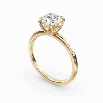 Solitaire Ring With Natural Diamond 