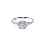 Μοντέρνο δαχτυλίδι λευκόχρυσο 18Κ με διαμάντια - Κetsetzoglou.gr