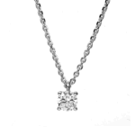 Μονόπετρο κολιέ χειροποίητο κλασικό